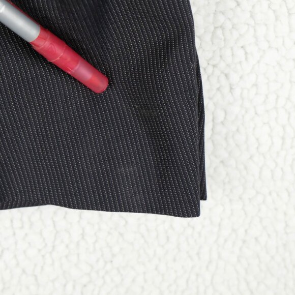 Lab Pal Zileri Suit Mens 54 44 36X32 Black Pin Striped Two Button Vented Wool - Picture 11 of 14